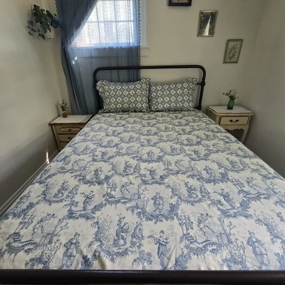 Jane Wilner FULL/QUEEN Duvet Cover Set 2 Shams 